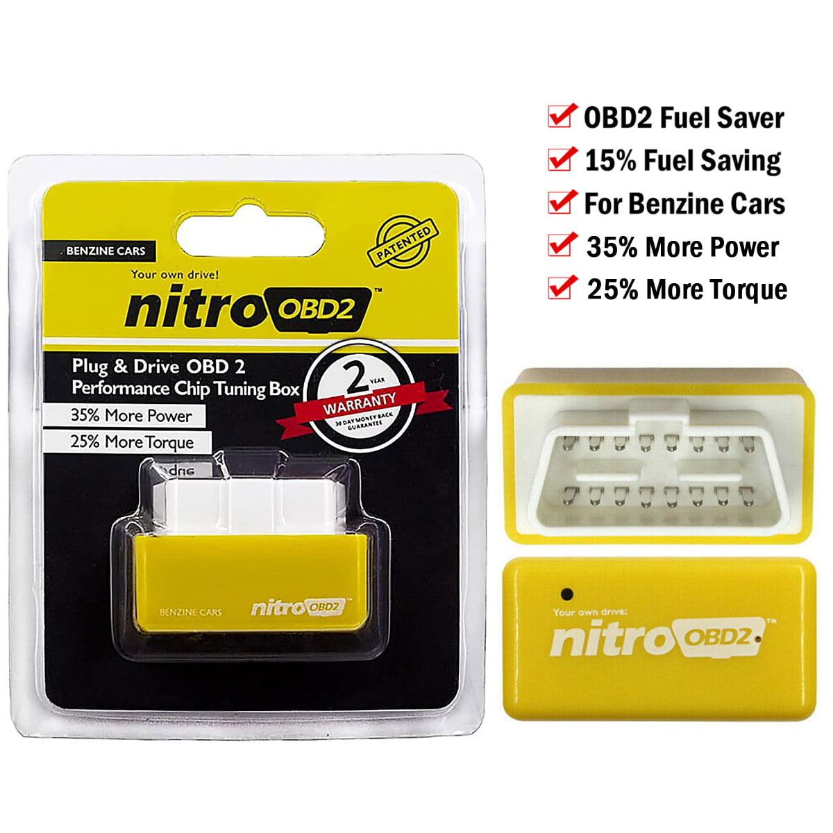 Chip Tuning Box NitroOBD2 More Torque Plug And Drive NitroOBD2 OBD2 Tools Rosso 