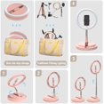 thumbnail image 3 of Ring Light Selfie Ring Light with Foldable Stand and Mobile Phone Holder, Dimmable Live Light 3 Light Modes and 10 Brightness Levels, for Tiktok, Youtube, Video Recording, 3 of 7