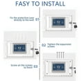 thumbnail image 4 of Universal Thermostat Lock Box with Key Clear Acrylic Thermostat Cover Guard with Lock Easy to Install for Home Office School Restaurant 4.7 x 7.3 x 2.2 Inches, 4 of 8