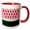 Red/White, variant on 3drose, Stylized Watermelon Design, 15oz Two-tone Blue Mug