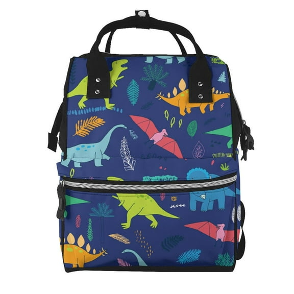 Defioc Dinosaurs for Baby Diaper Bag Backpack - Baby Bag for Boys & Girls - Diaper Backpack - Large Travel Diaper Bags- Baby Registry Search & Shower Gifts