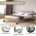 thumbnail image 4 of HLONK 6Pcs Bed Riser 4 Inch Heavy Duty Round Furniture Riser Plastic Bed Lift Riser Sofa Couch Lift Riser Table Leg Riser Elevation in Height 3.2 Inch for Table Chair Sofa Bed, 4 of 10