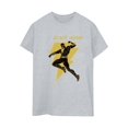 thumbnail image 1 of DC Comics T-Shirt Boyfriend en Coton Noir Adam avec Col à Boulons Dorés pour Femmes, 1 of 4