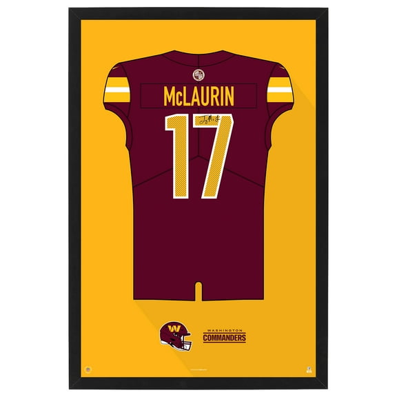 Terry McLaurin Washington Commanders Home Jersey Framed Art Print