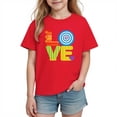 thumbnail image 3 of TaTaai School Season Cute Print Short Sleeve T-Shirt, Valentine's Day Casual Top, Unisex All Season Graphic Tee Gift, 3 of 8