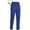 Blue, variant on WREESH Womens Solid Color Corduroy Pants Pocket Wide Leg Pants Blue