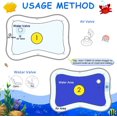 thumbnail image 4 of WELLXUNK Baby Water Mat, Inflatable Water Play Mat, for 3 6 9 Months Newborn Boys and Girls, Tummy Time Play Activity Playmats Leakproof BPA Free Water Mat Toy for Baby's Stimulation Growth, 4 of 7