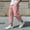(Casual 42)Pink, variant on Mens Pants Casual Trousers Summer Fashion Loose Exercise Drawstring Waist Pocket Slitted Bottoms Beach Full Length Pants