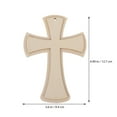 thumbnail image 2 of MLINS 10pcs Wooden Cross Hanging Ornaments With Ropes Christmas Ornament For Christmas Tree Birthday Decoration Wedding Party Decoration Holy Family, 2 of 8