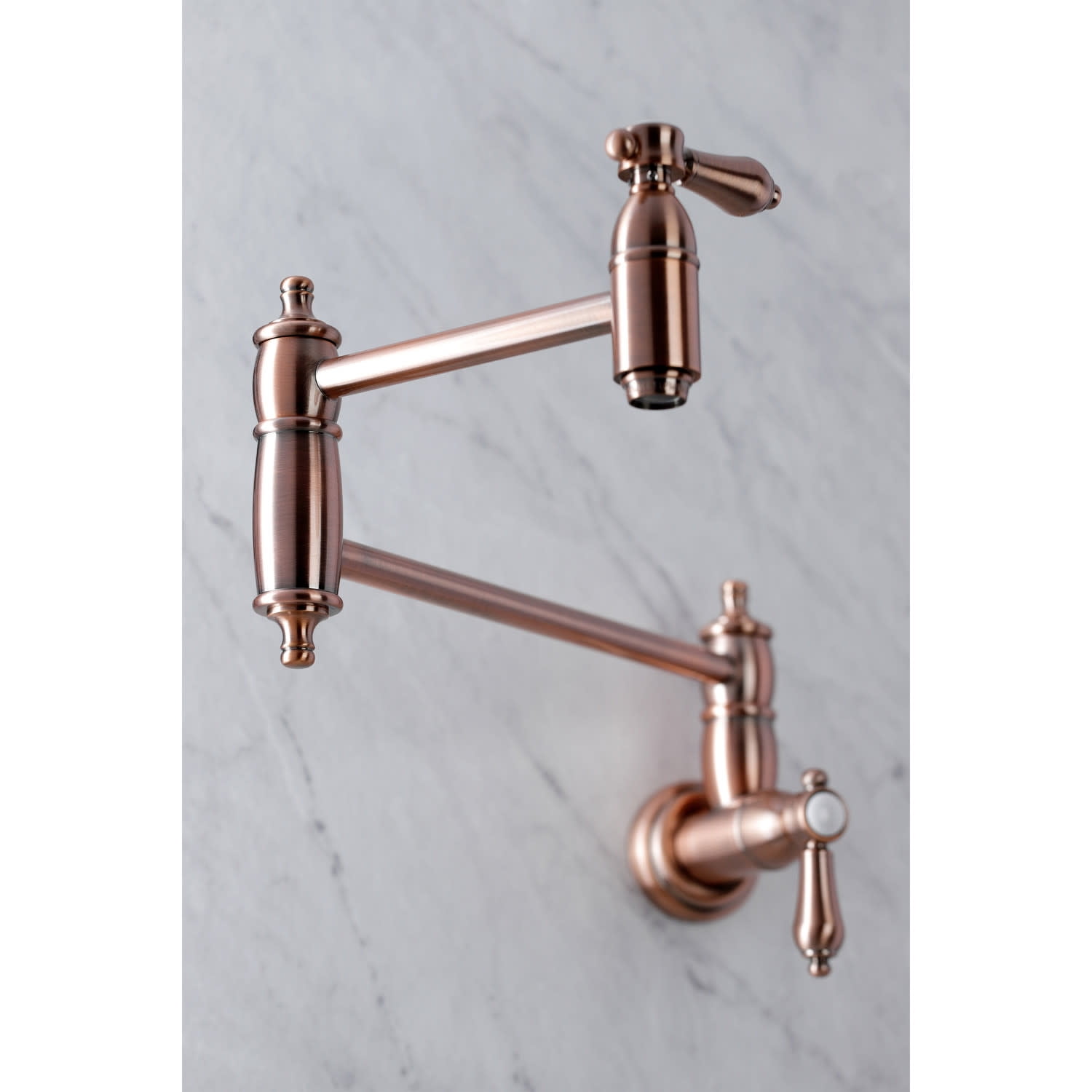 Kingston Brass KS3106BAL Heirloom Wall Mount Pot Filler Kitchen Kingston Brass KS3106BAL Heirloom Wall Mount Pot Filler Kitchen