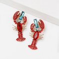 thumbnail image 4 of Rhinestone Lobster Dangle Earrings for Women - Creative and Unique Design, 4 of 5