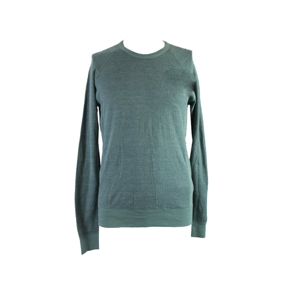 Splendid Mills Mens Green Long-Sleeve Reversible Sweatshirt S