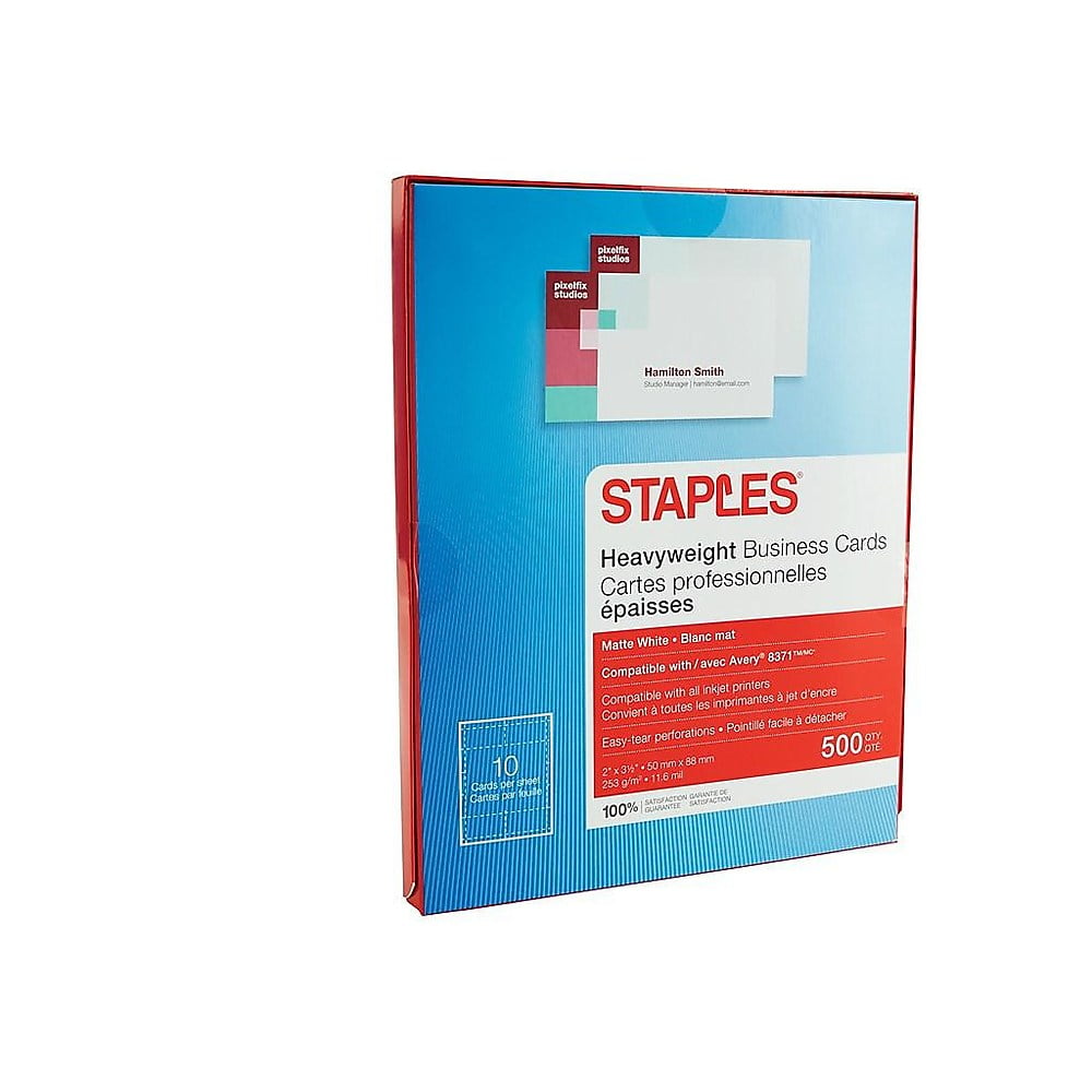 staples 500 business cards