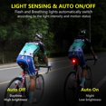 thumbnail image 1 of luz estroboscópica diurna de alto lumen, luz trasera LED roja de seguridad recargable por USB, luces de ciclismo de carretera impermeables, luz trasera de bicicleta inteligente (2 uds) XianweiShao 8390615124669, 1 of 3