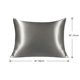 thumbnail image 4 of Funda de almohada de seda de 19 Momme PiccoCasa 1 Pc con cremallera oculta estándar/reina gris 20" x 26", 4 of 7