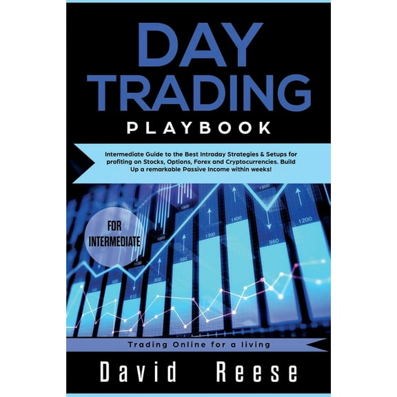 Trading Online for a Living Day trading Playbook: Intermediate Guide to the Best Intraday Strategies & Setups for profiting on Stocks, Options, , Book 4, (Paperback)
