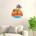 thumbnail image 4 of Palm Tree Metal Wall Decor Beach Metal Wall Art Vivid Colorful Coconut Bird Rustic Iron Hanging Ornament Sculpture Sign for DIY Making, 4 of 9