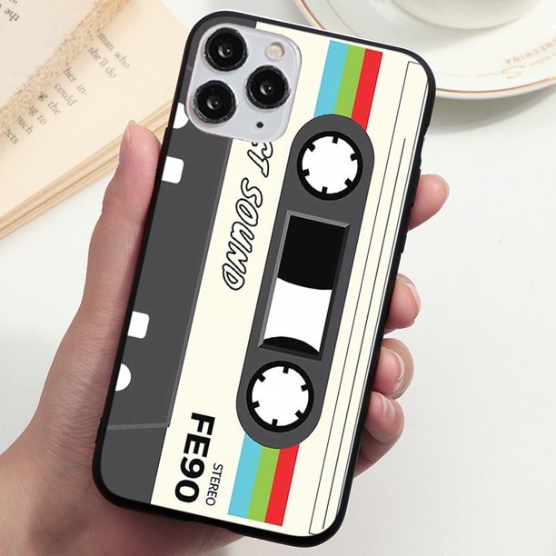 Funda blanda de estilo Retro con cinta de Cassette Vintage para iPhone 14 Pro Max 13 12 11 Pro XS Max Mini SE 2022 2020 7 8 6 6S Plus X XR Coque Tan Jianjun unisex