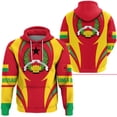 thumbnail image 2 of Sudadera con capucha informal con estampado de la bandera de Guinea-Bissau, país africano, ropa de calle para vacaciones, chándal, 2 of 5