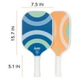 Franklin Sports Polymer Paddle and Ball Set - (2) Fiberglass Pickleball ...