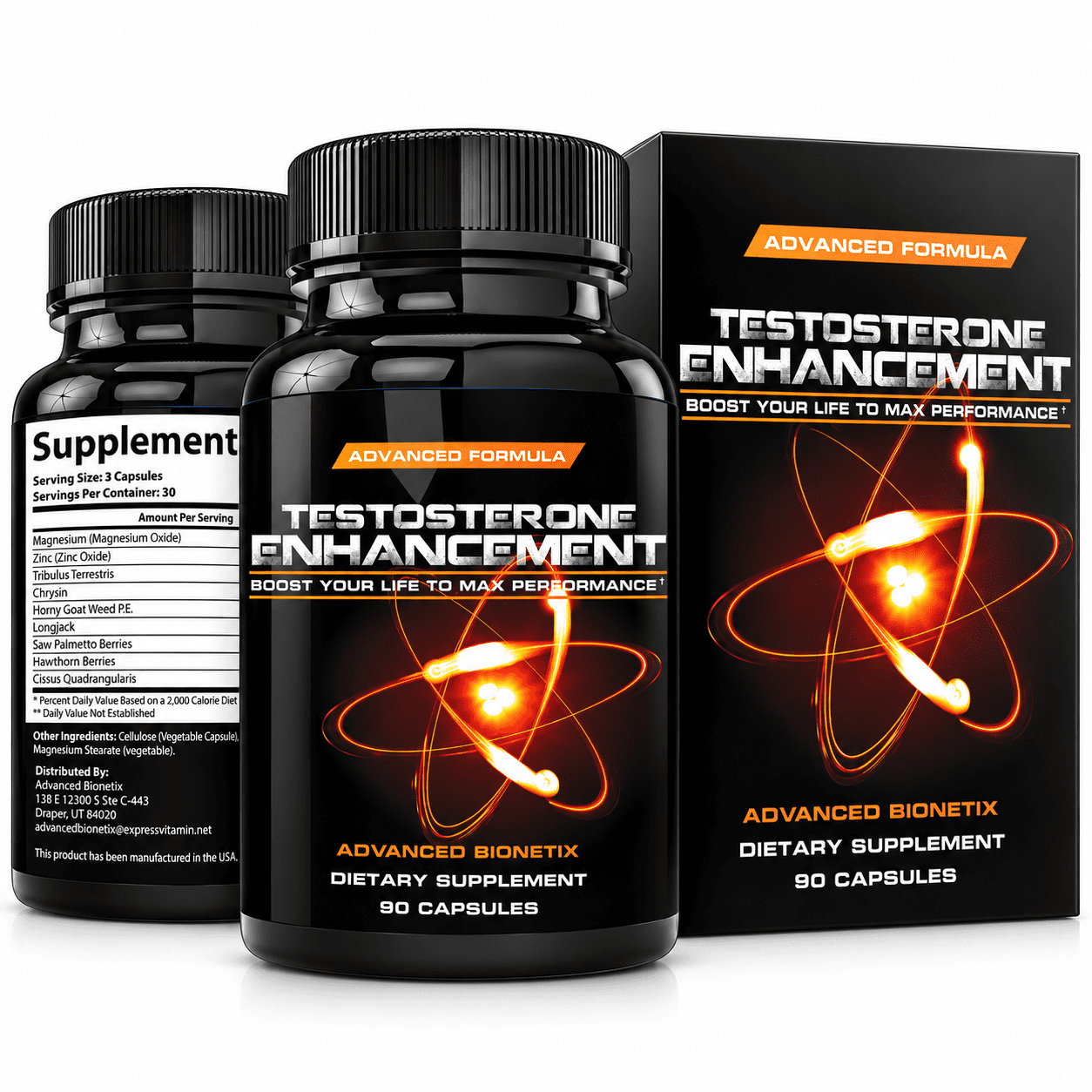 Testosterone Booster for Men Male Enhancement #1 Recommended Test Booster by Men Over The Age of 40* Promotes Energy, Lean Muscle. Tribulus, Horny Goat Weed, Tongkat Ali Saw Palmetto