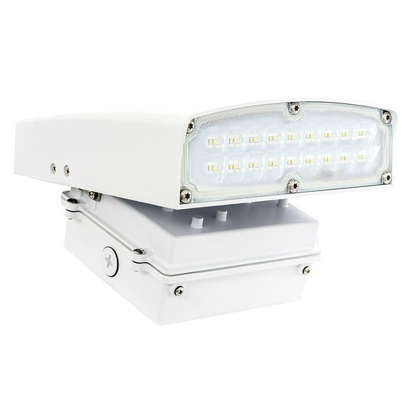 Westgate White LED Adjustable Cutoff Wall Pack Outdoor Series – High Lumen – Waterproof IP54 – UL Listed DLC Approved – 120-277V – 7 Year Warranty (12W, 5000K)