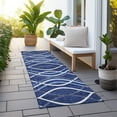 thumbnail image 6 of Addison Rugs Chantille Indoor/Outdoor Transitional Waves Navy Washable Runner Rug, 2'3" x 7'6", 6 of 6