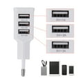 thumbnail image 1 of Uadme Cargador De Pared USB C, Cargador De Pared Seguro Universal De 100-220V 3 Puertos De Carga USB para Teléfonos Móviles Tabletas Enchufe De La UE, 1 of 5