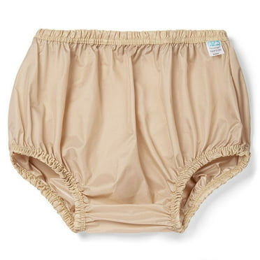 Unisex 100% Water-Proof Pull-On DuraCool® Nylon Incontinence Pant. Durable, Soft & Cool Fabric Protects Clothing & Bed Linen. Wear Over Diaper/Guards/Liners Or Pads.