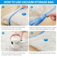 thumbnail image 4 of Livhil 10 Combo Vacuum Storage Bags with Electric Pump, Reusable Travel Vacuum Storage Bags for Clothes Compression, Space Saver Travel Essentials (Clear), 4 of 10