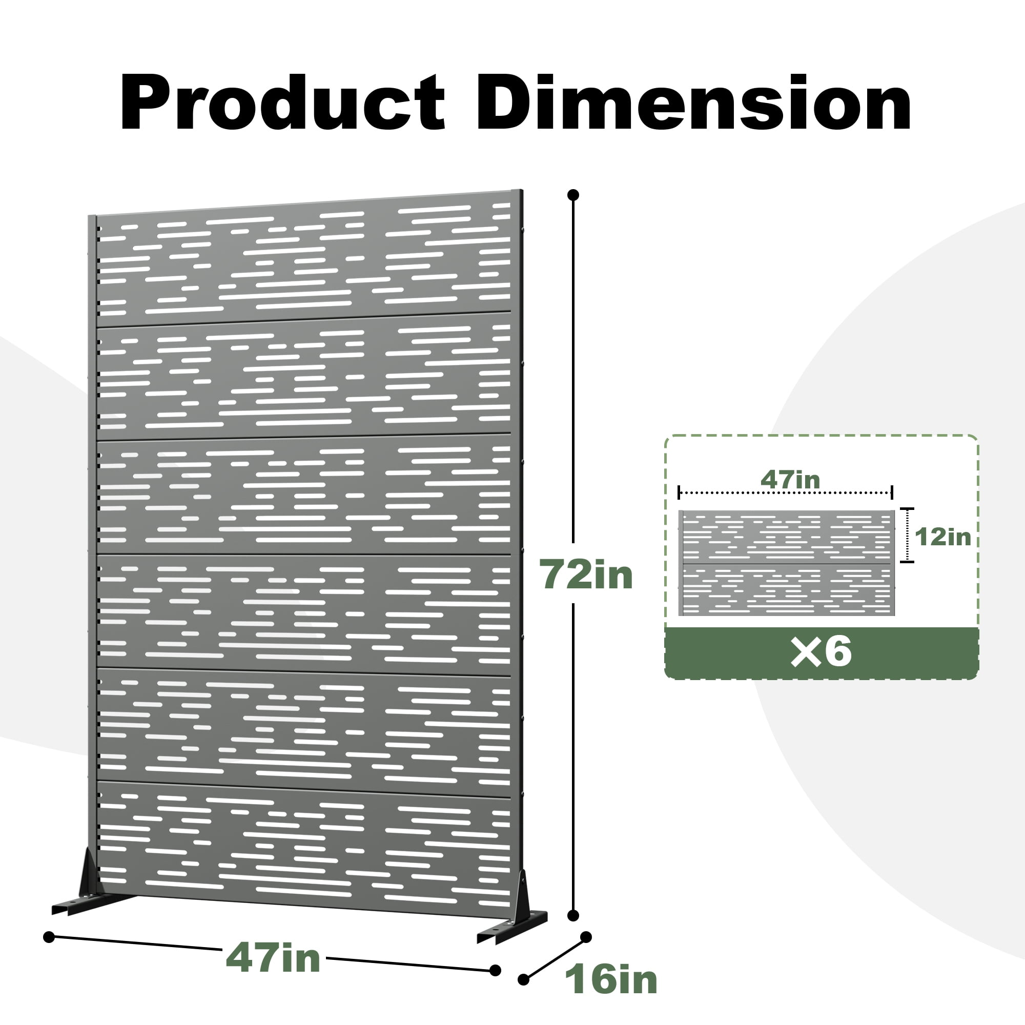 Privacy Metal Screen Fence Panel