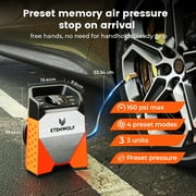Tire Inflator Portable Air Compressor , 7800mAh Battery Powered,160PSI Cordless Air Pump for Car Tires with Digital Gauge, Auto Shut-Off, for Car, Bike, Motorcycle