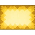 thumbnail image 1 of Ahgly Company Indoor Rectangle Abstract Yellow Contemporary Area Rugs, 2' x 4', 1 of 4