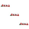 thumbnail image 3 of Naiovety Madera Feliz Navidad Tren Decoración Coches rústicos Camión Juguete Fiesta navideña Adorno en miniatura Regalo de Año Nuevo Type4 NO4, 3 of 6