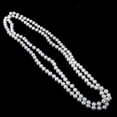 thumbnail image 4 of 2X Collar Con Cuentas Artificiales Blancas Perlas Imitativas Collar de Cadena para Mujeres, 4 of 5
