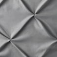 thumbnail image 3 of (2 pack) Mainstays Euro Microfiber Pintuck Pleat Pillow Sham, Grey, 26"x26", 3 of 6
