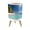 Color 1, variant on Small Trash Can with Lid Palm tree Beach Tropical Island Caribbean 1.8 Gallon Dog Proof Trash Can Round Garbage Can Waste Bin Wastebasket for Bathroom Bedroom Living Room