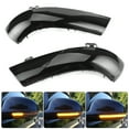 thumbnail image 3 of Door Mirror Signals 2Pcs Dynamic LED Turn Signal Light Rear View Mirror Indicators 1K0 949 101 / 1K0 949 102 Fit For 5 MK5, 3 of 8