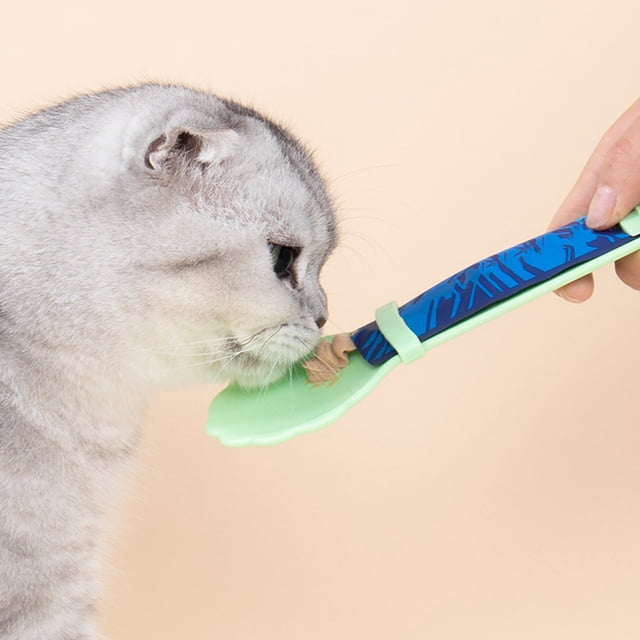 SIfdSeng Distributeur de Bandes pour Chat, Cuillère pour Boîte de Chat, Outil pour Bandes de Chat, Collations pour Animaux, Cuillère à Nourriture pour Chat