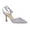 Light Purple, variant on XYD Women Sheer Mesh Pointed Toe Pumps Crystal Ankle Strap Mid Thin Heels Graceful Evening Bridal Shoes Size 7 Orange