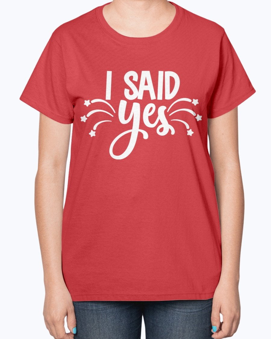 mommy said yes t shirt