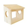 thumbnail image 2 of Casa para hámster, área de juego de exploración, caja de excavación única y divertida para hámsteres, casa de madera para ratas, ratones y lemmings., 2 of 9