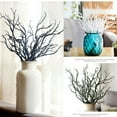 thumbnail image 4 of 3pcs Curly Willow Branches Decorative Dried Artificial, Fake Bendable Sticks DIY Greenery Plants Craft Vases Home Decor Blue, 4 of 6