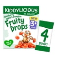 thumbnail image 3 of Kiddylicious Strawberry, Apple & Pumpkin Fruity Drops Kids Snacks Multi 4 x 16g, British Import (Pack of 3), 3 of 3