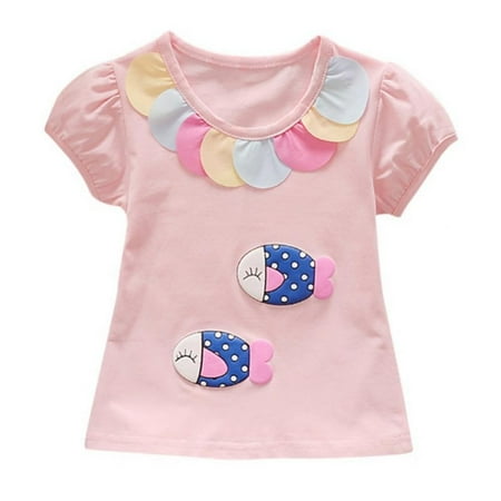 

Bullpiano Children s Place Baby and Toddler Girl Short Sleeve Graphic T-Shirt