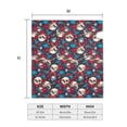 thumbnail image 4 of Fuzoiu Skull red flower blue Print Decorative Waterproof Mailbox Cover,Welcome Magnetic Mailbox Cover, Post Letter Box Wrap Cover for Outdoor Decor -25.5x21 in, 4 of 8