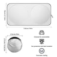 thumbnail image 3 of UHIAGREE Car Windshield Sun Shade,59'' x 27.5'' Foldable Sun Visor for Car Windshiel,Universal, 3 of 7