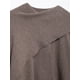thumbnail image 5 of Abrigo de lana con cuello de capa empalmado para mujer, chaqueta informal de manga larga, holgada y elegante, ropa de abrigo femenina a la moda para otoño, novedad de 2024, 5 of 5