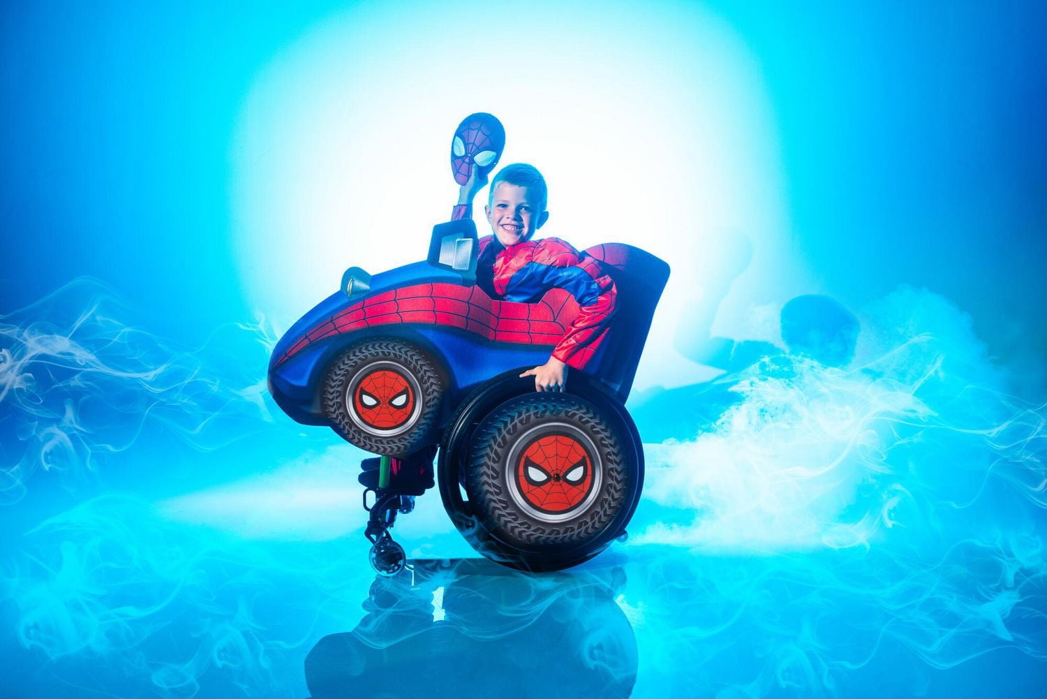 MARVEL Adaptive Black Panther Youth Costume - Printed Jumpsuit with Tube Access, Roomier Legs, and Fabric Half Mask