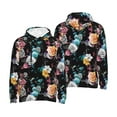 thumbnail image 6 of Bingfone Hibiscus Rose Men's Drawstring Hoodie Long Sleeve Pocket Sweatshirts-4X-Large, 6 of 6